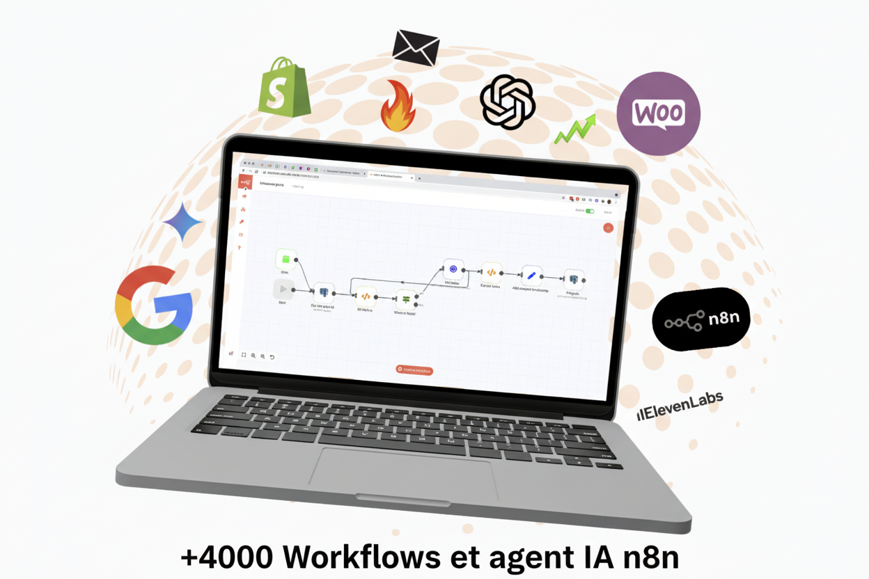 +4000 Workflows et Agents IA prêts à l'emploi